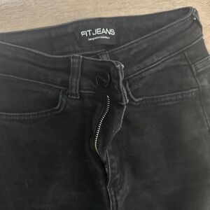 !it jeans Women's Black Flare & Wide Leg Jeans